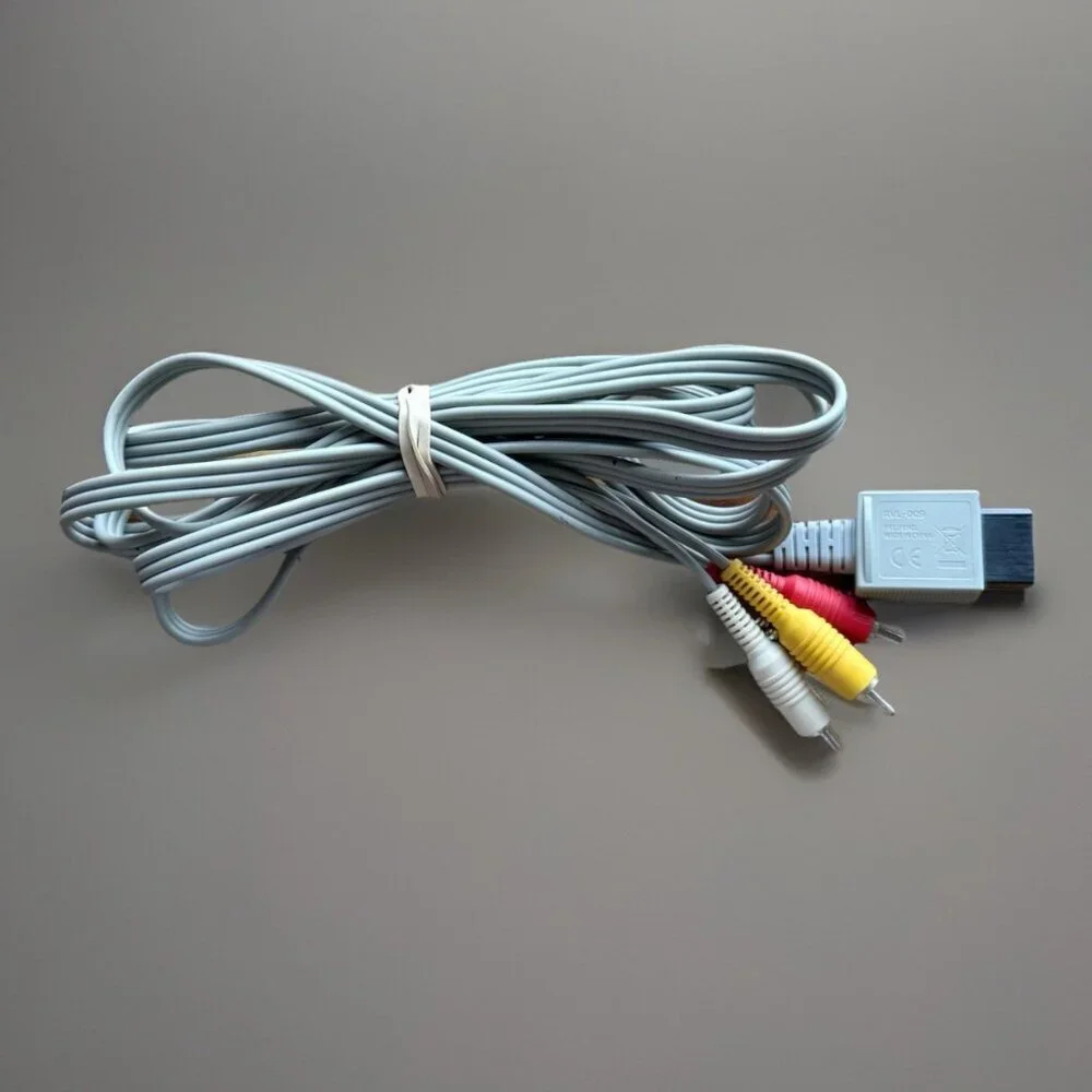 Nintendo Wii AV RCA Audio Video Composite Cable TV Connecting Cord OEM‎ RVL-009